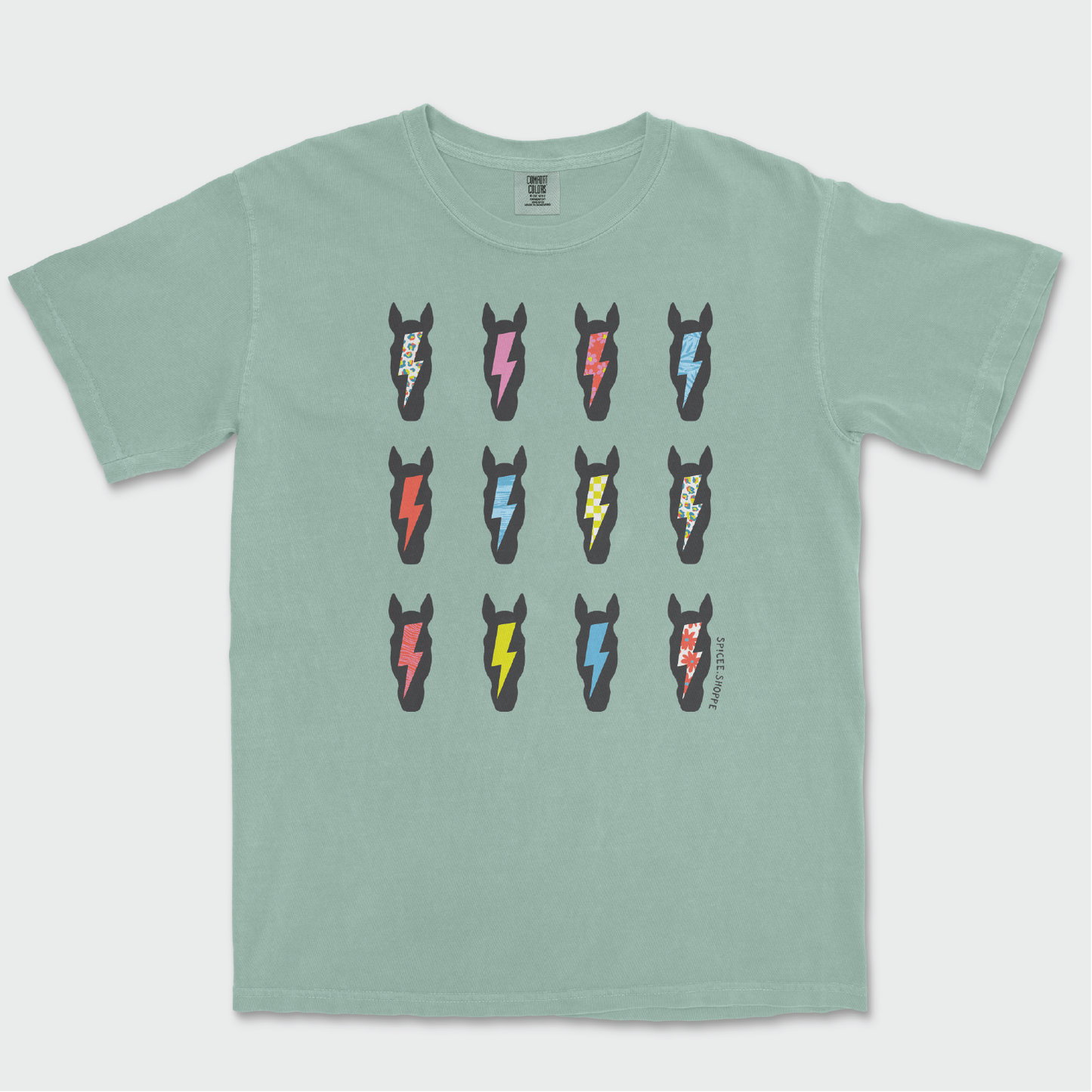 Ponies & Bolts | Bay Green | Tee Shirt