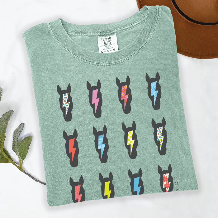 Ponies & Bolts | Bay Green | Tee Shirt