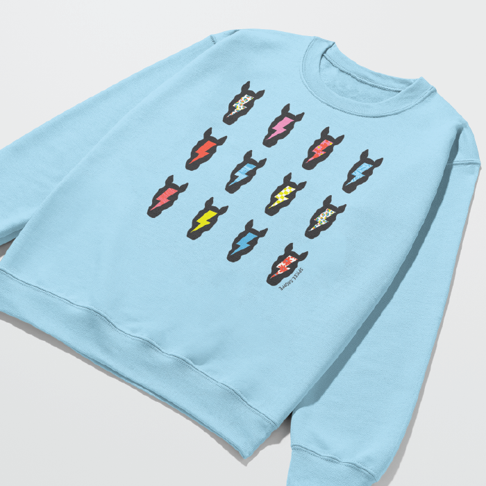 Ponies & Bolts | Light Blue | Sweatshirt