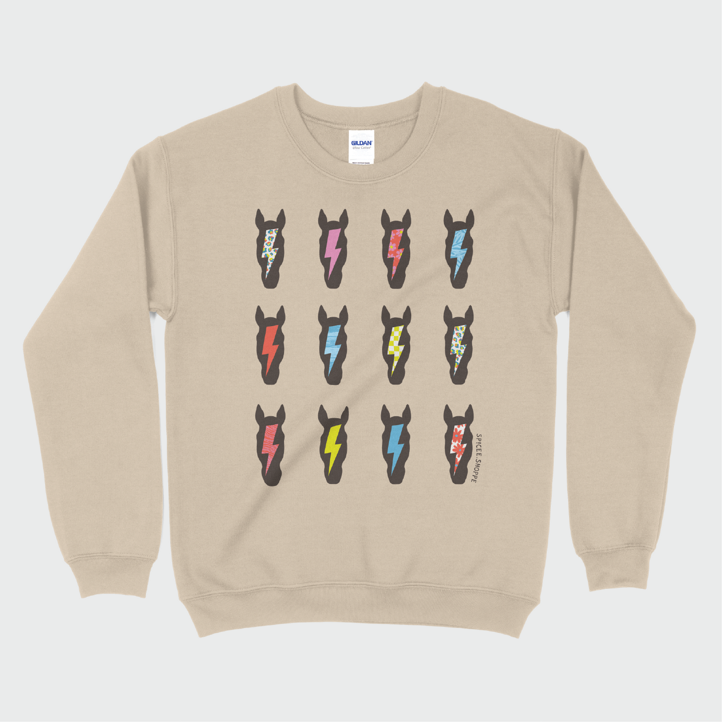 Ponies & Bolts | Sand | Sweatshirt