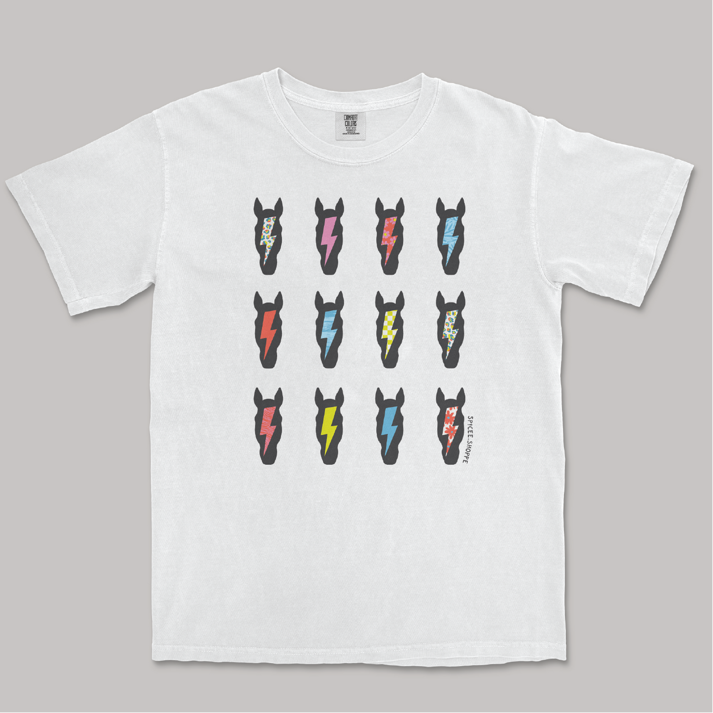 Ponies & Bolts | White | Tee Shirt