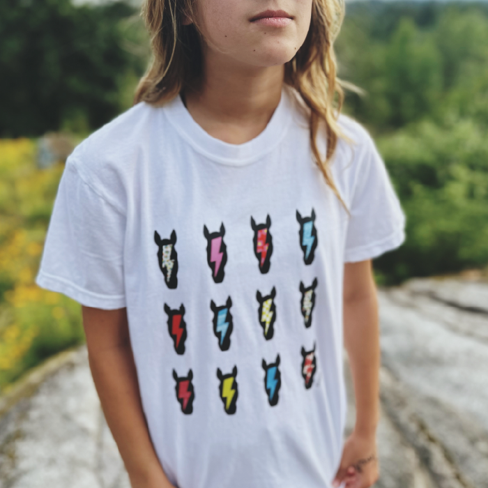 Ponies & Bolts | White | Tee Shirt