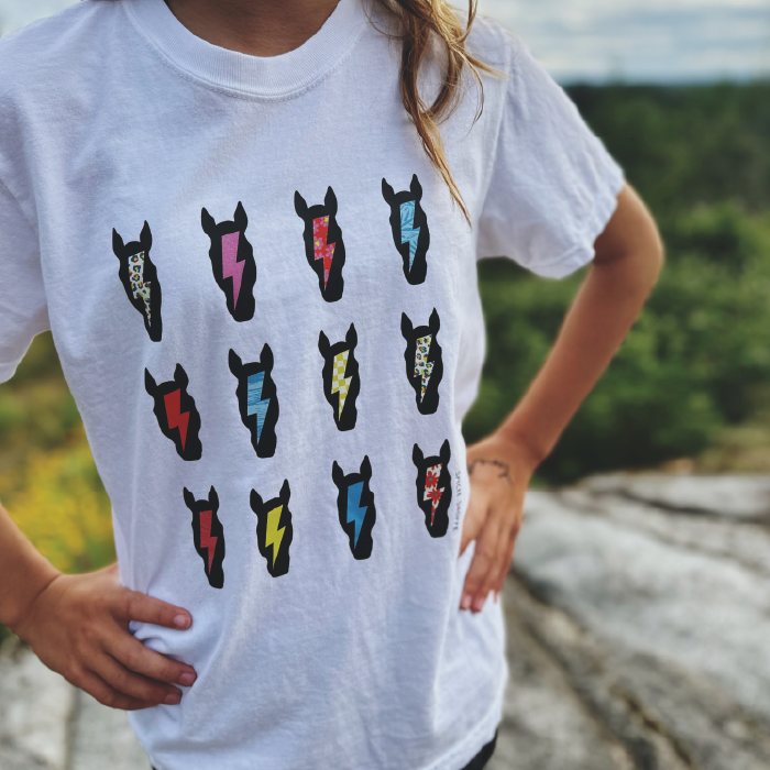 Ponies & Bolts | White | Tee Shirt