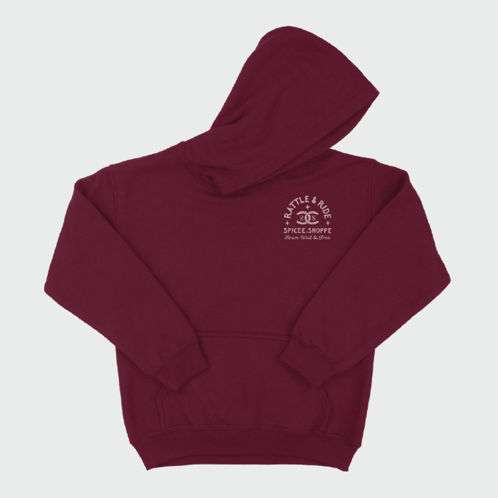 Rattle & Ride | Maroon | Hoodie