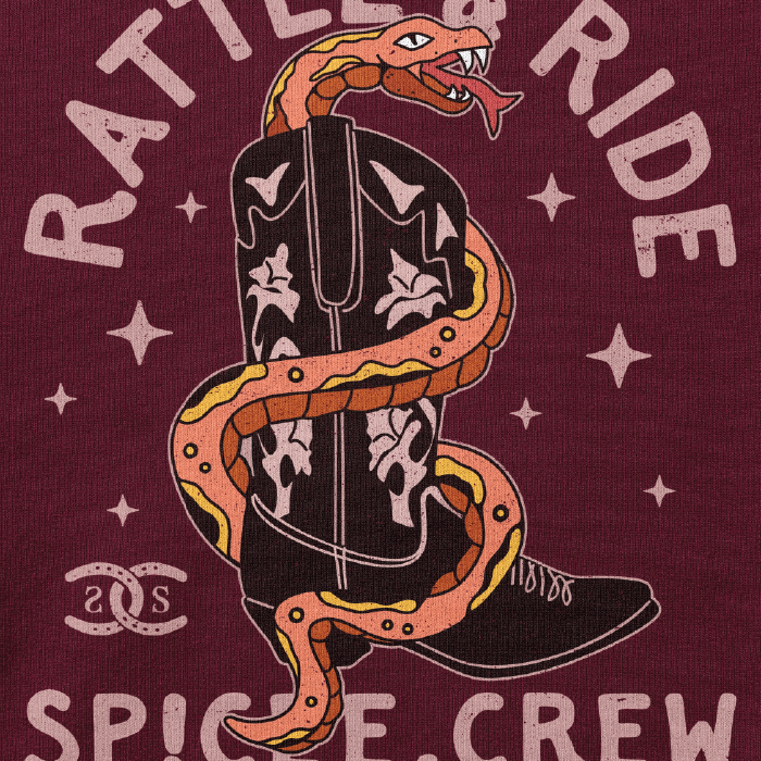 Rattle & Ride | Maroon | Hoodie