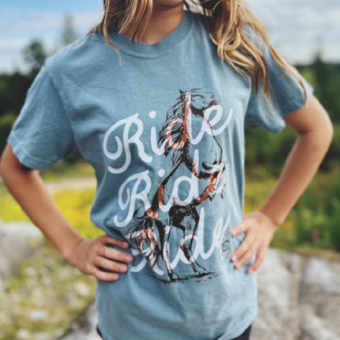 Ride Ride Ride | Ice Blue | Tee Shirt