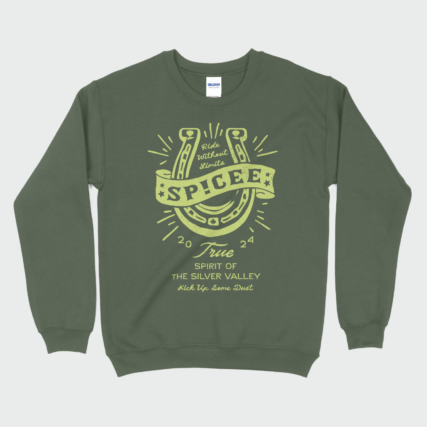 Ride Without Limits| Army Green | Sweatshirt