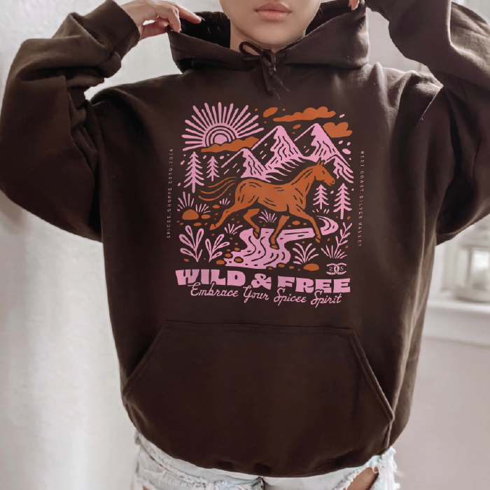 Roam Free | Chocolate Brown | Hoodie