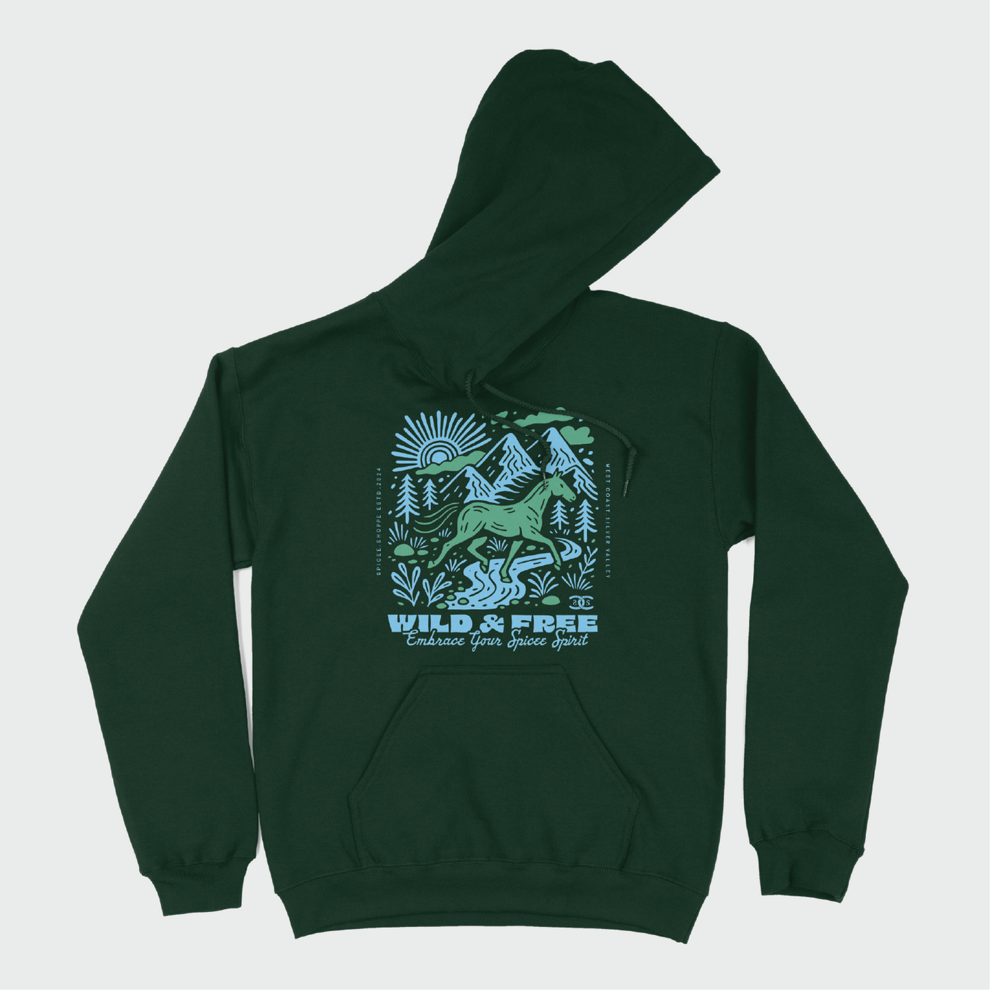 Roam Free | Forest Green | Hoodie