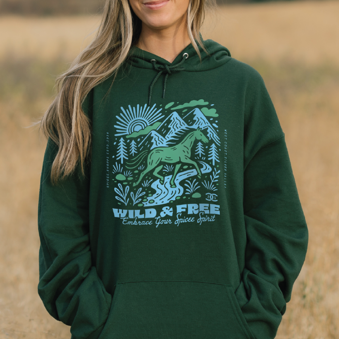 Roam Free | Forest Green | Hoodie