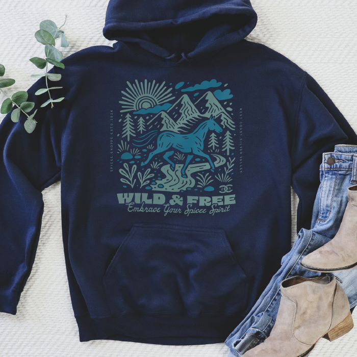 Roam Free | Navy Blue | Hoodie