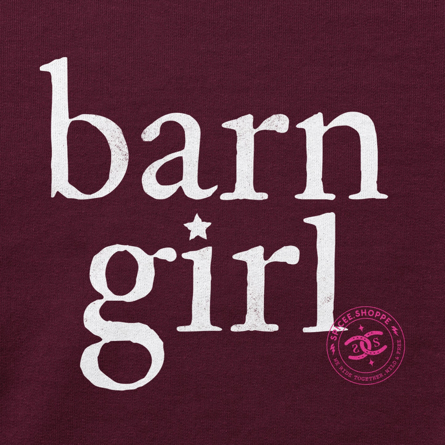 Barn Girl | Maroon | Sweatshirt