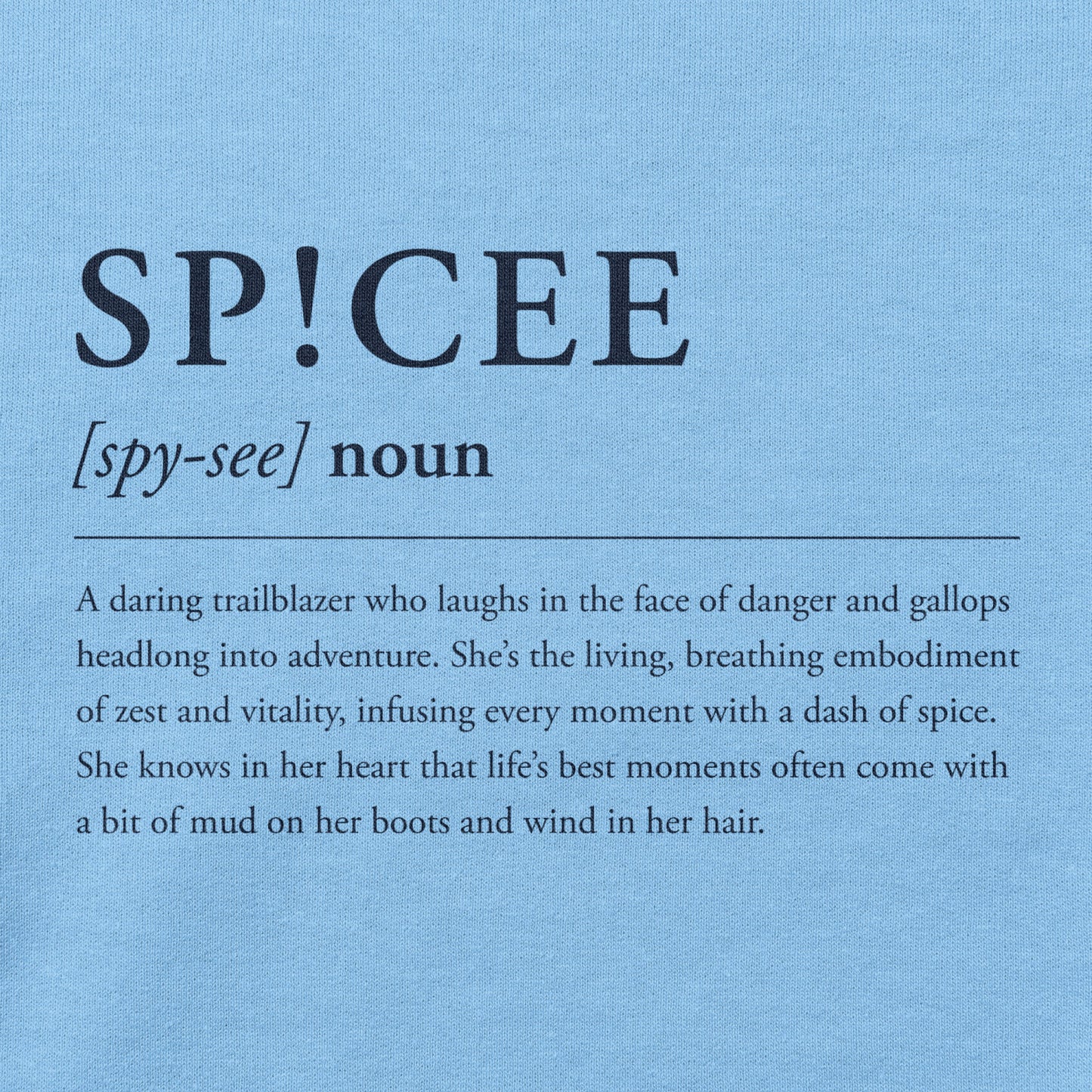 SPICEE Definition | Light Blue | Hoodie