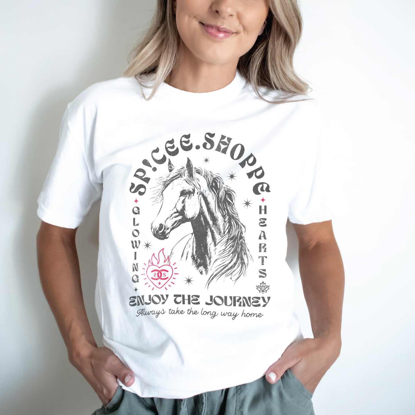 Enjoy The Journey | White | Tee Shirt
