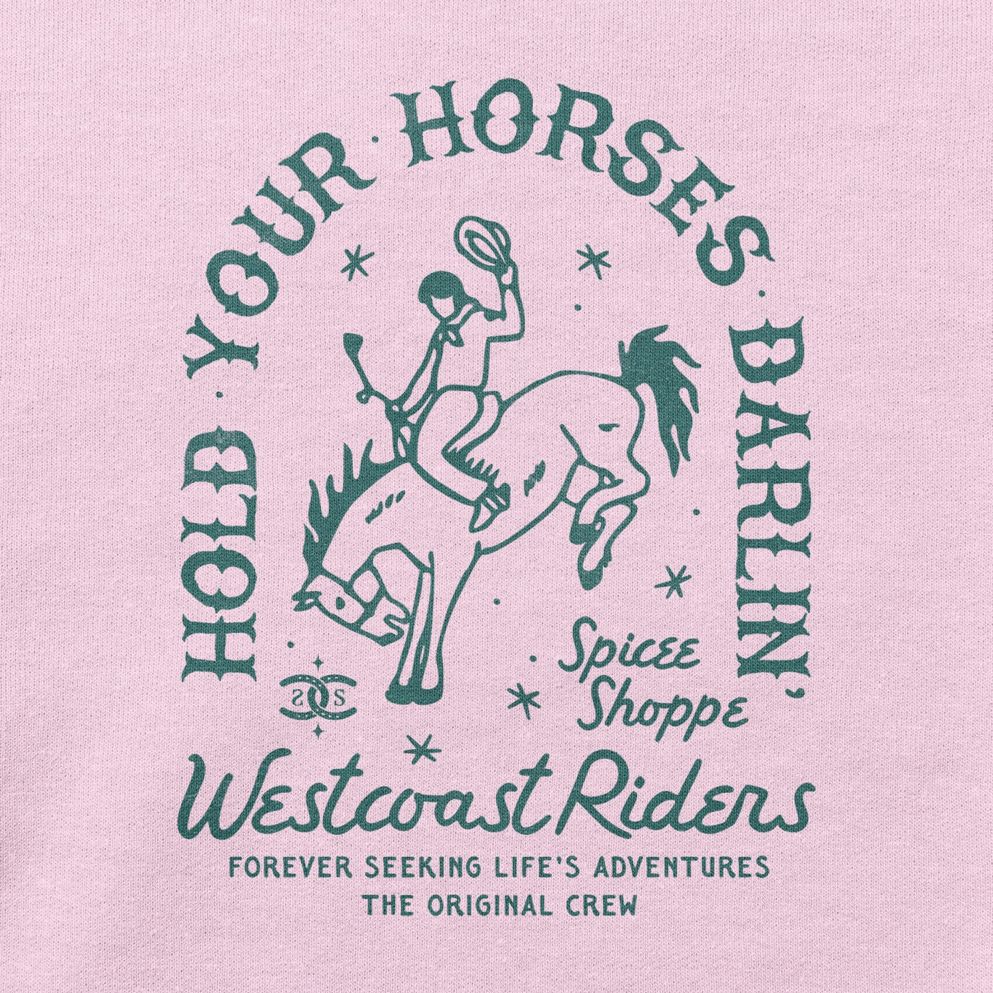 Hold Your Horses | Light Pink | Sweatshirt