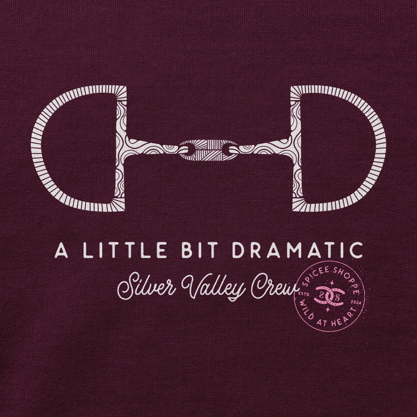 Little Bit Dramatic | Maroon | Hoodie