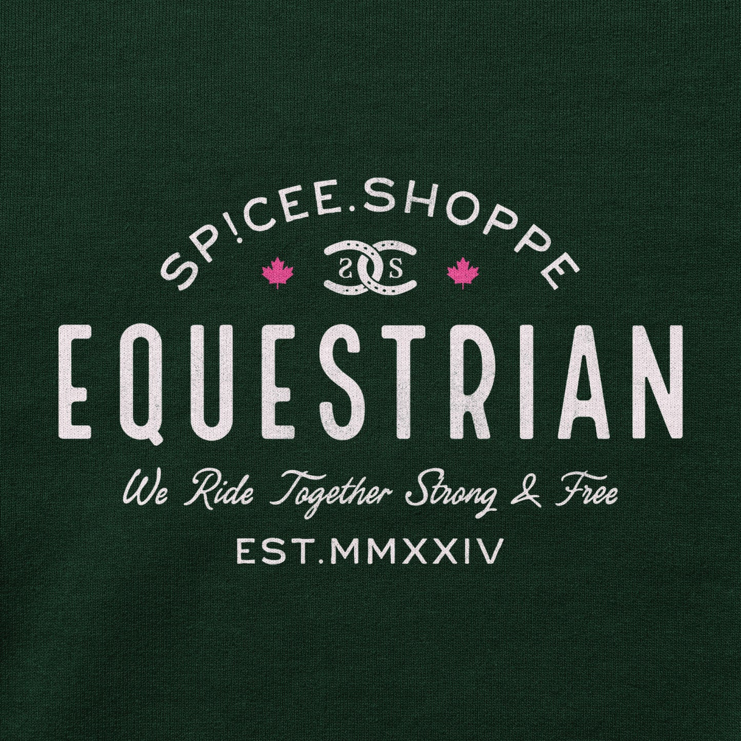 Vintage Equestrian | Forest Green | Hoodie