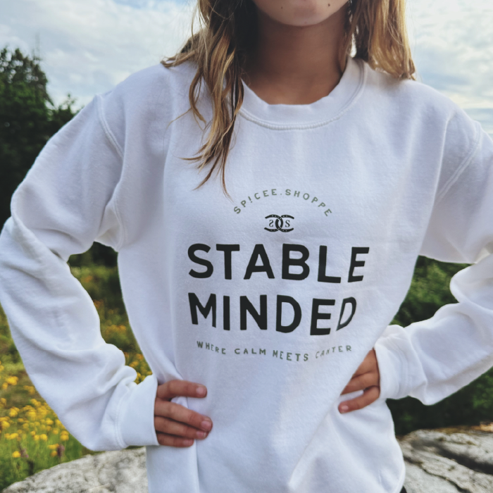 Stable Minded | White | Sweatshirt