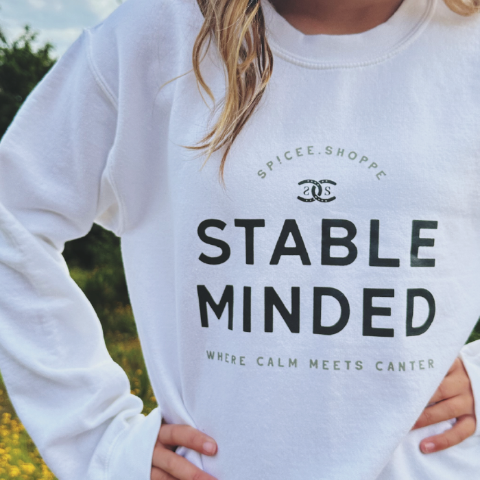 Stable Minded | White | Sweatshirt