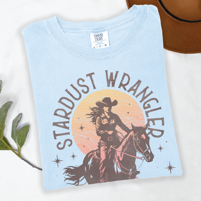 Stardust Wrangler | Chambray | Tee Shirt