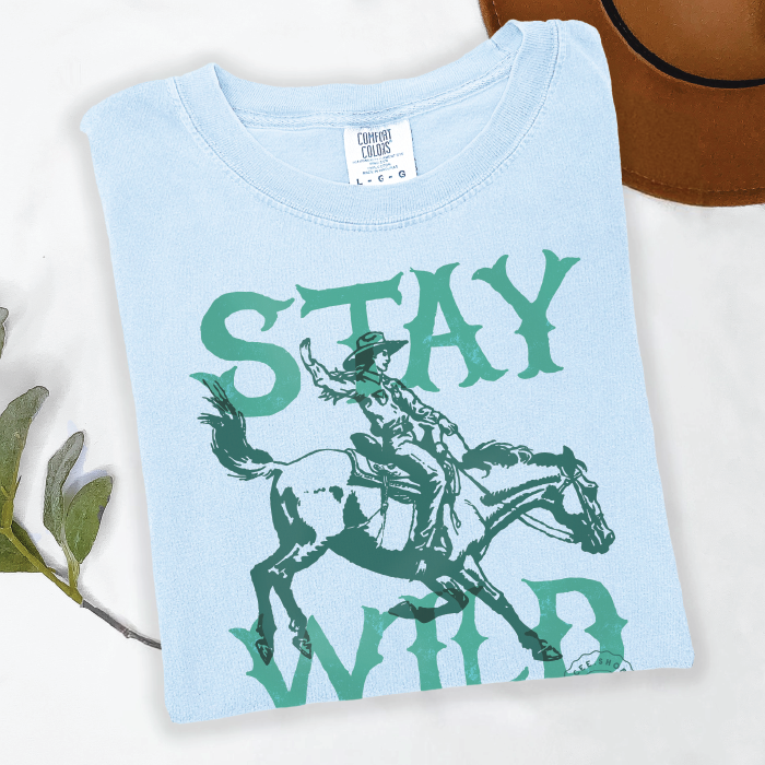Stay Wild | Chambray | Tee Shirt