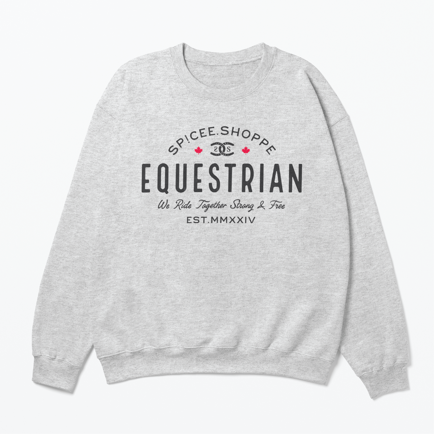 Vintage Equestrian| Ash Grey | Sweatshirt