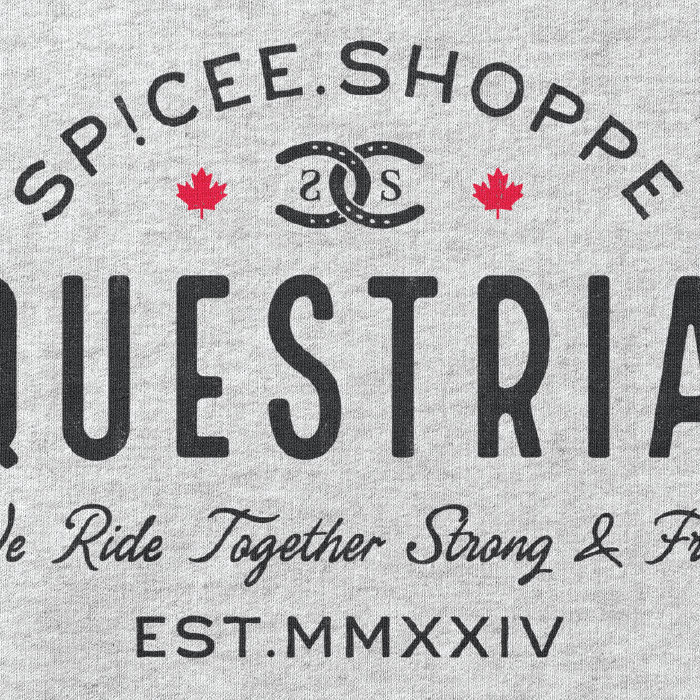 Vintage Equestrian| Ash Grey | Sweatshirt
