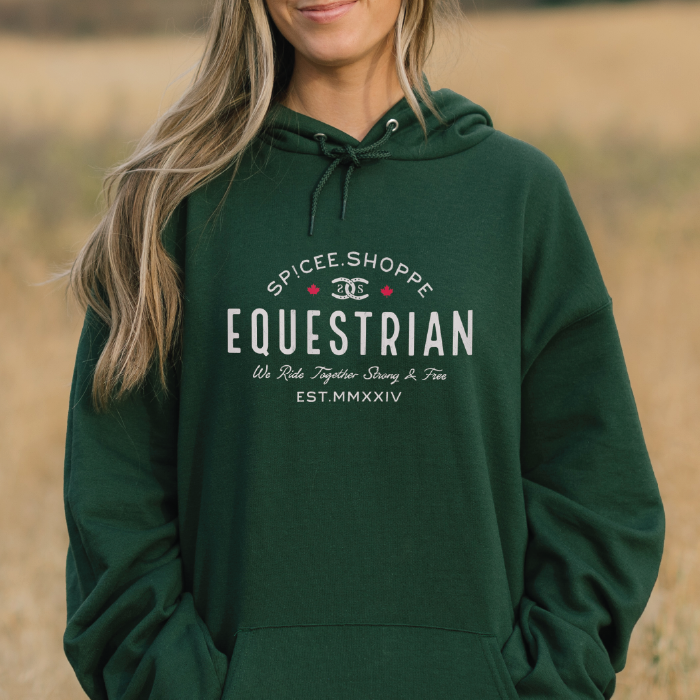 Vintage Equestrian | Forest Green | Hoodie