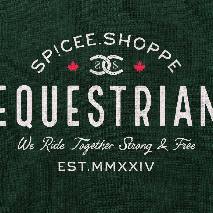 Vintage Equestrian | Forest Green | Hoodie