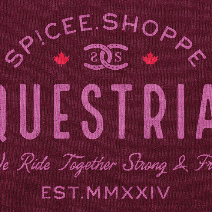 Vintage Equestrian| Maroon | Sweatshirt