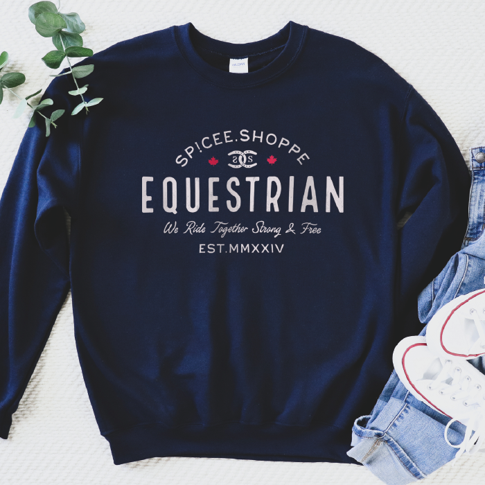 Vintage Equestrian| Navy Blue | Sweatshirt