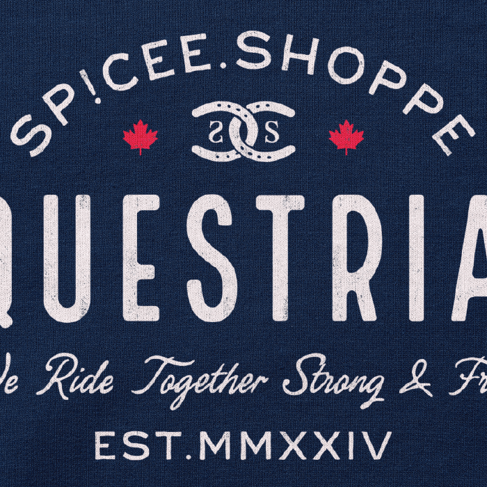 Vintage Equestrian| Navy Blue | Sweatshirt