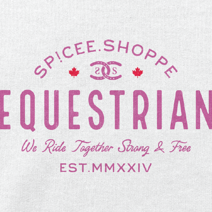 Vintage Equestrian | White | Hoodie