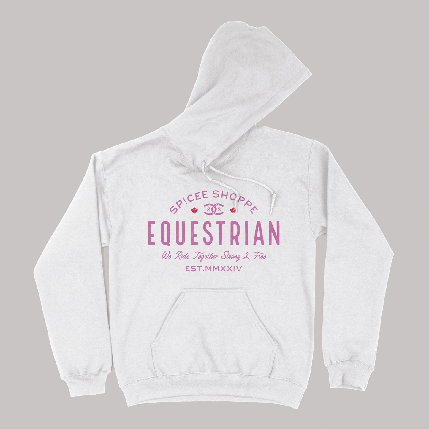 Vintage Equestrian | White | Hoodie