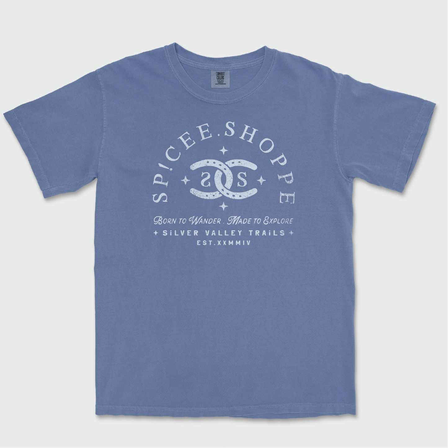 SPICEE Vintage Logo | Blue Jean | Tee Shirt