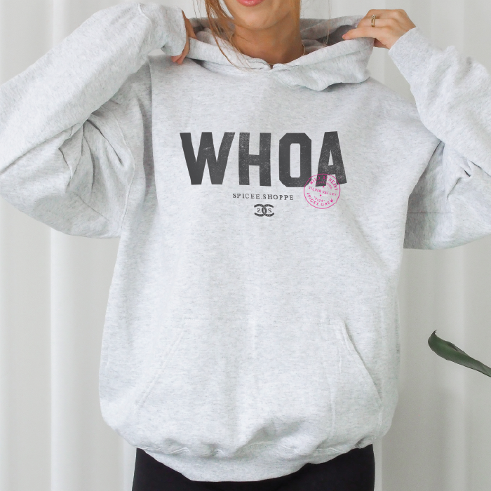 WHOA | Ash Grey | Hoodie