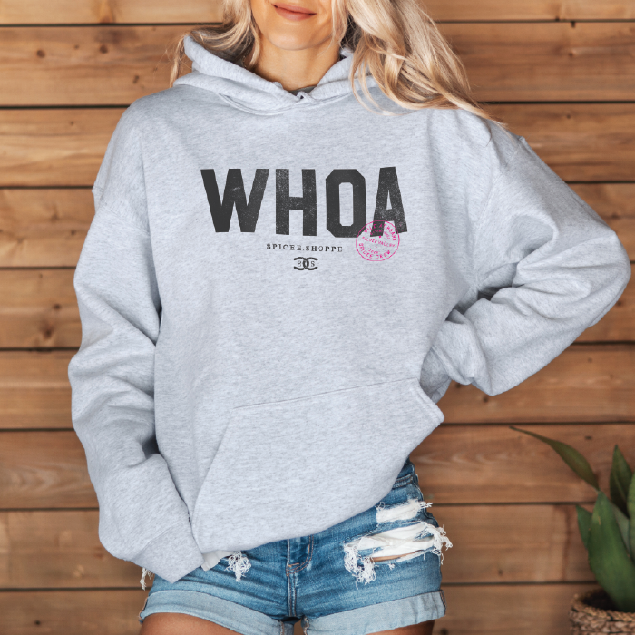 WHOA | Ash Grey | Hoodie