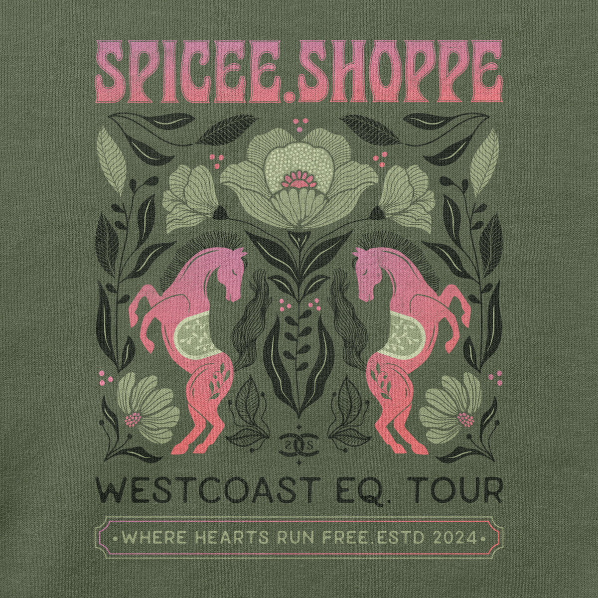 Westcoast Tour | Military Green | Sweatshirt