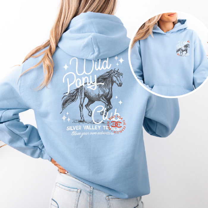 Wild Pony Club | Light Blue | Hoodie