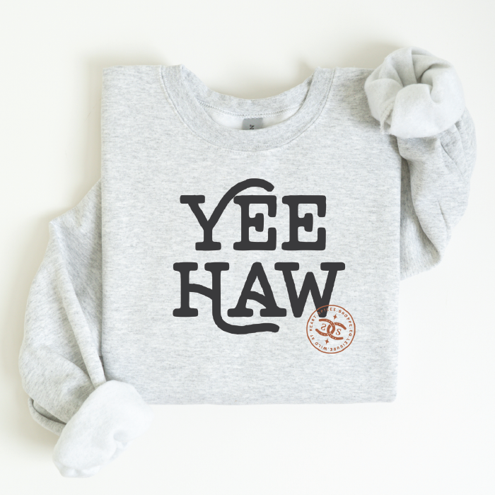 Yee-Haw | Ash Grey | Sweatshirt