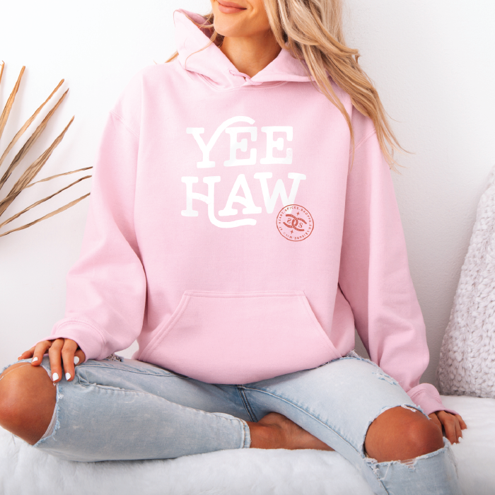 Yee-Haw | Light Pink | Hoodie