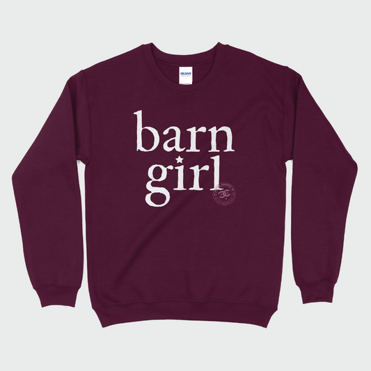 Barn Girl | Maroon | Sweatshirt