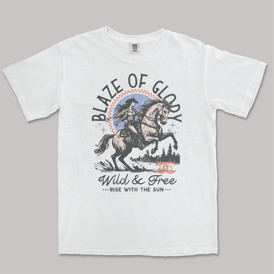 Blaze Of Glory | Tee Shirt | White