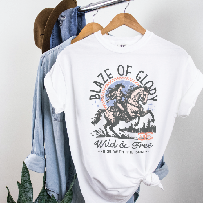 Blaze Of Glory | Tee Shirt | White