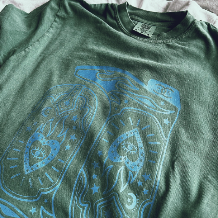 Boots & Bravado | Light Green | Tee Shirt