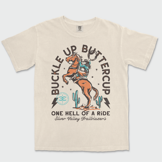 Buckle Up Buttercup | Ivory | Tee Shirt
