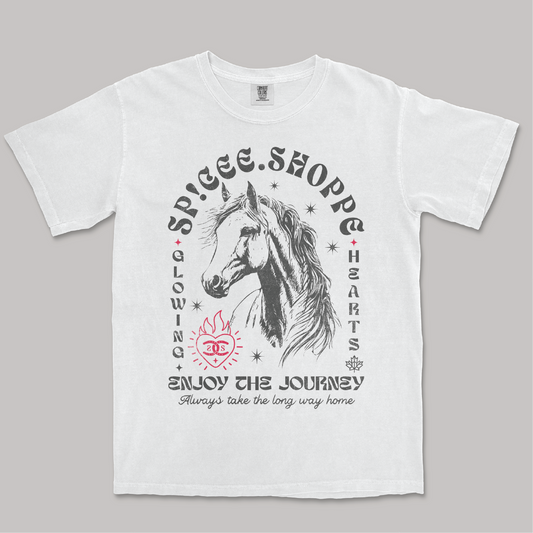 Enjoy The Journey | White | Tee Shirt