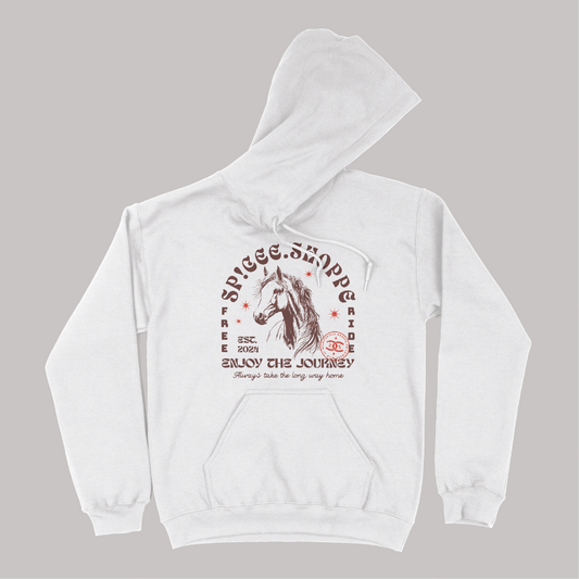 Enjoy The Journey | White | Hoodie