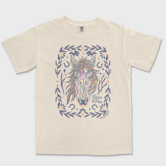 Fierce & Free | Tee Shirt | Ivory