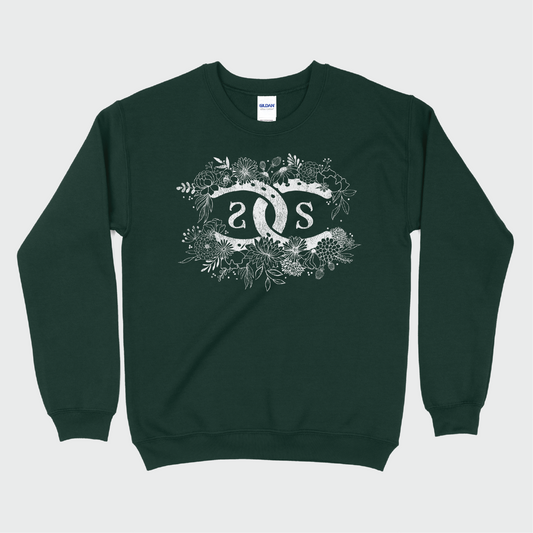 SPICEE Floral Logo | Forest Green | Sweatshirt